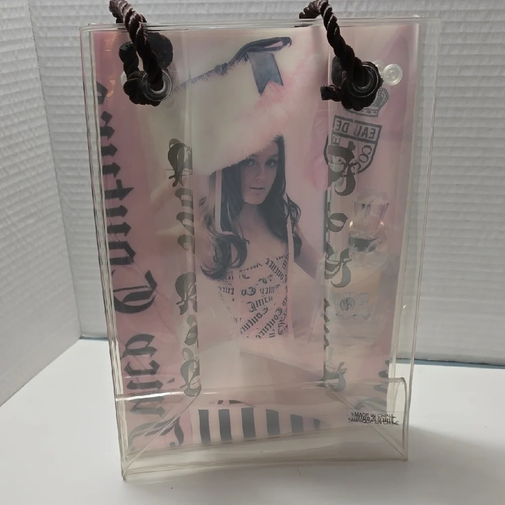 Juicy Couture Pink and Black Gift Bag